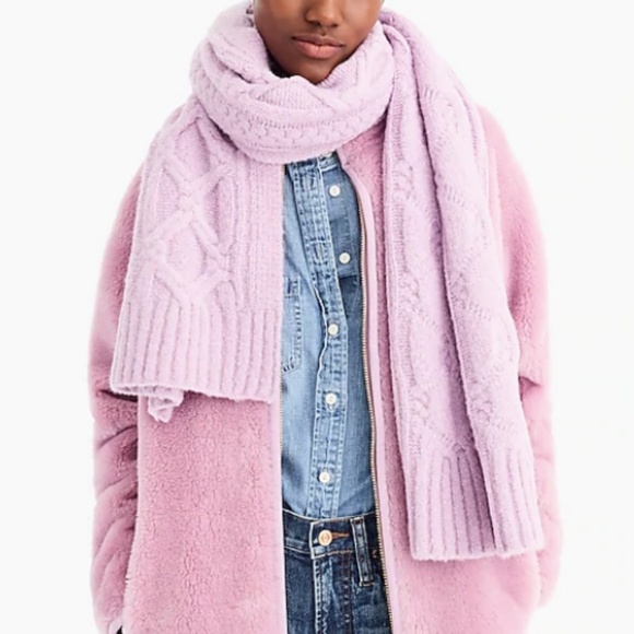 J.CREW Loopy Stitch Oversized Cable Knit Scarf - Picture 8 of 8